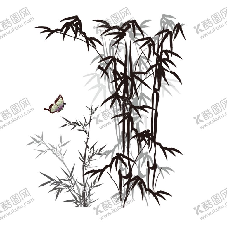 编号：55331305152136287300【酷图网】源文件下载-水墨竹子