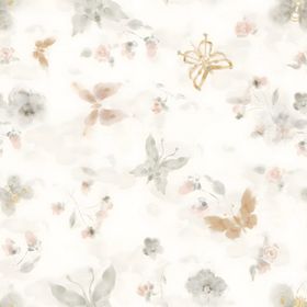 花卉蝴蝶图案的清新背景