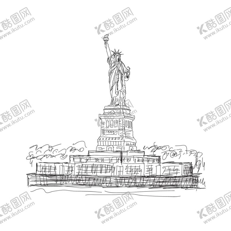 编号：46216410010304142671【酷图网】源文件下载-自由女神