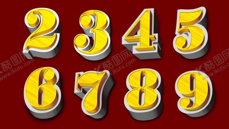 编号：61531710131409269972【酷图网】源文件下载-立体数字
