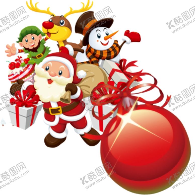 编号：85183410270053006794【酷图网】源文件下载-圣诞老公公送礼物