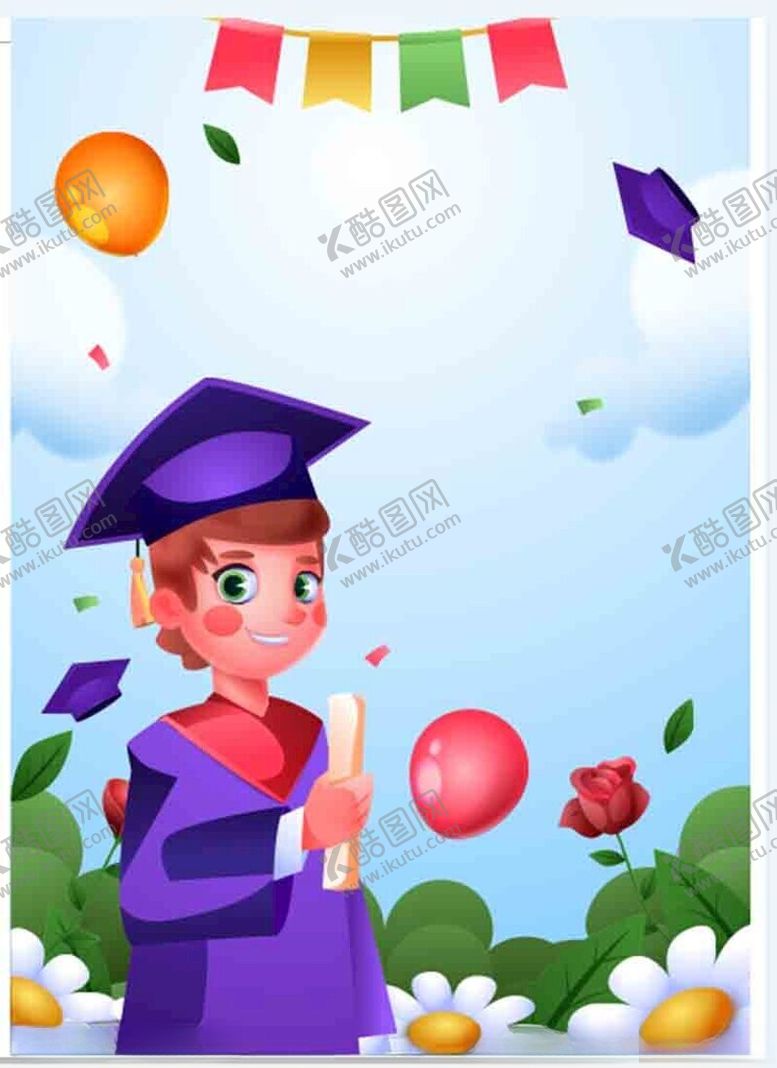 编号：17044601201238237357【酷图网】源文件下载-学生毕业背景