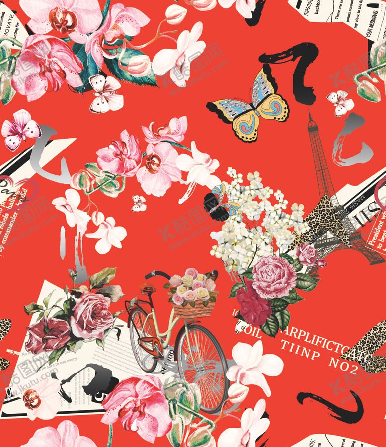 编号：39682710282225034321【酷图网】源文件下载-蝴蝶铁塔报纸