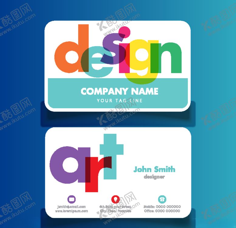 编号：47342909211142087755【酷图网】源文件下载-名片模板