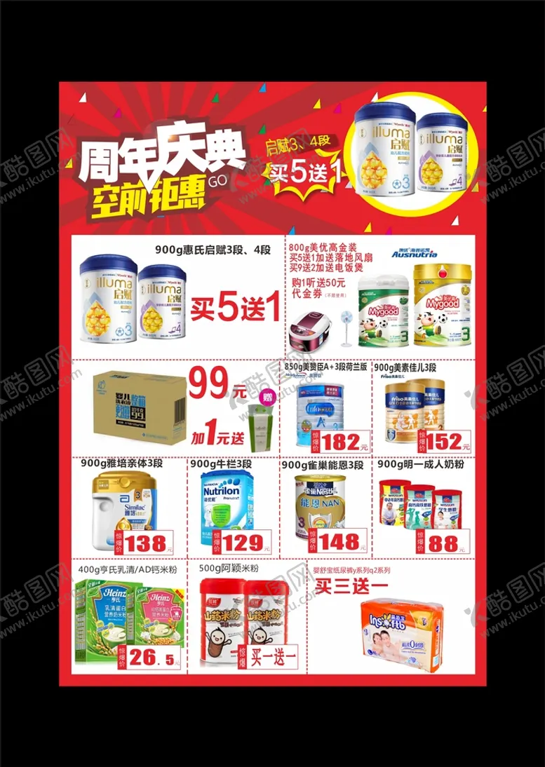 编号：47059912040535319143【酷图网】源文件下载-周年庆单页