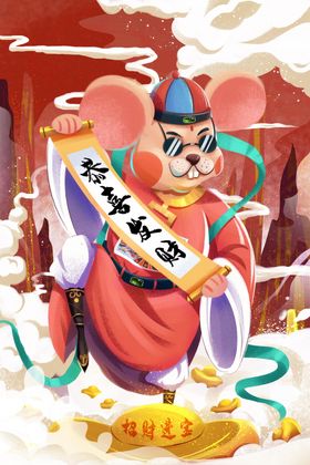 新年国潮插画海报