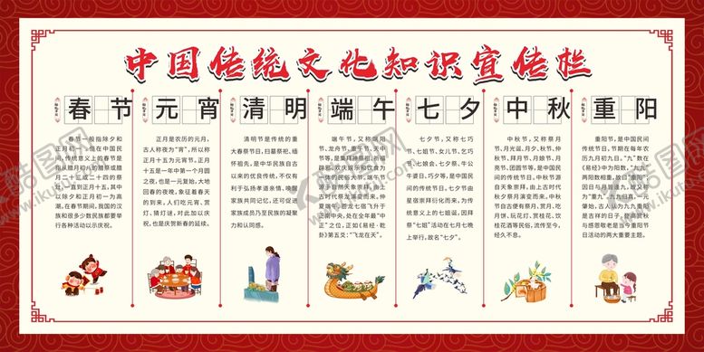 编号：91764010161739469182【酷图网】源文件下载-传统节日展板