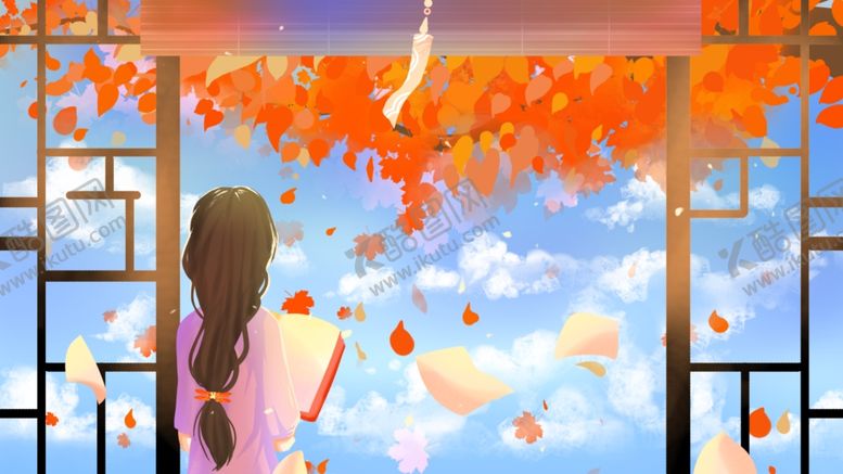 编号：76493906240217505003【酷图网】源文件下载-窗台人物女性卡通插画素材