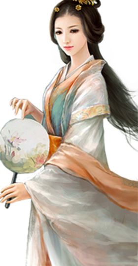 古装帅哥美女插画图片