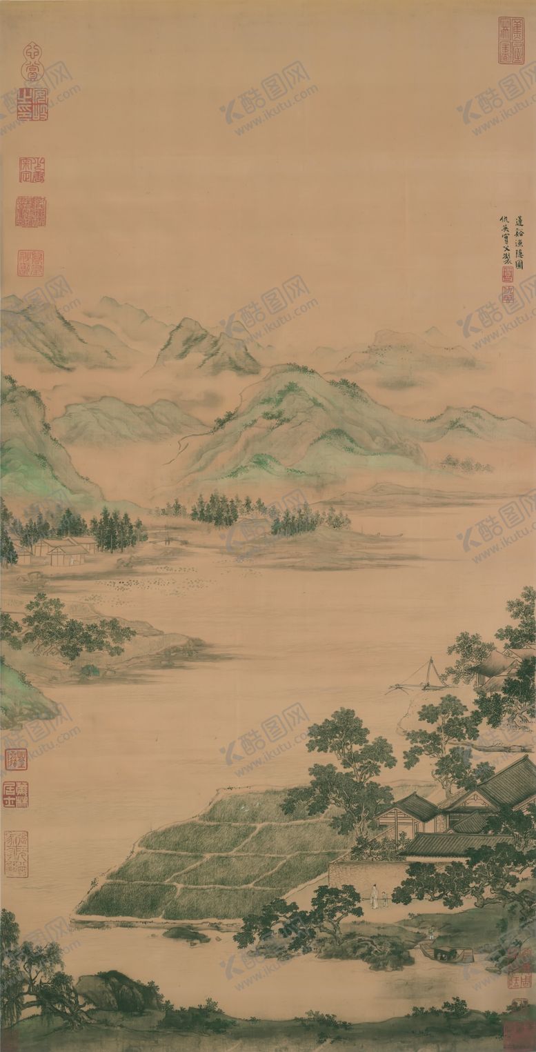 编号：85448912151638261743【酷图网】源文件下载-明仇英莲溪鱼隐图