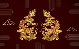 中式花纹回字框饭店菜谱边框复古框牌匾边框