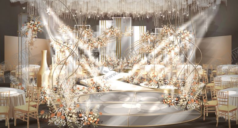 编号：87306609190435374561【酷图网】源文件下载-梦幻婚礼效果图