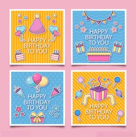 生日派对主题卡片设计