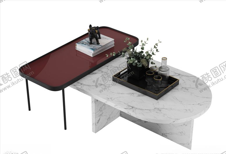 编号：60397809290239046389【酷图网】源文件下载-3D茶几模型客厅茶几家具
