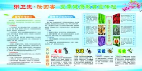 讲卫生除四害展板