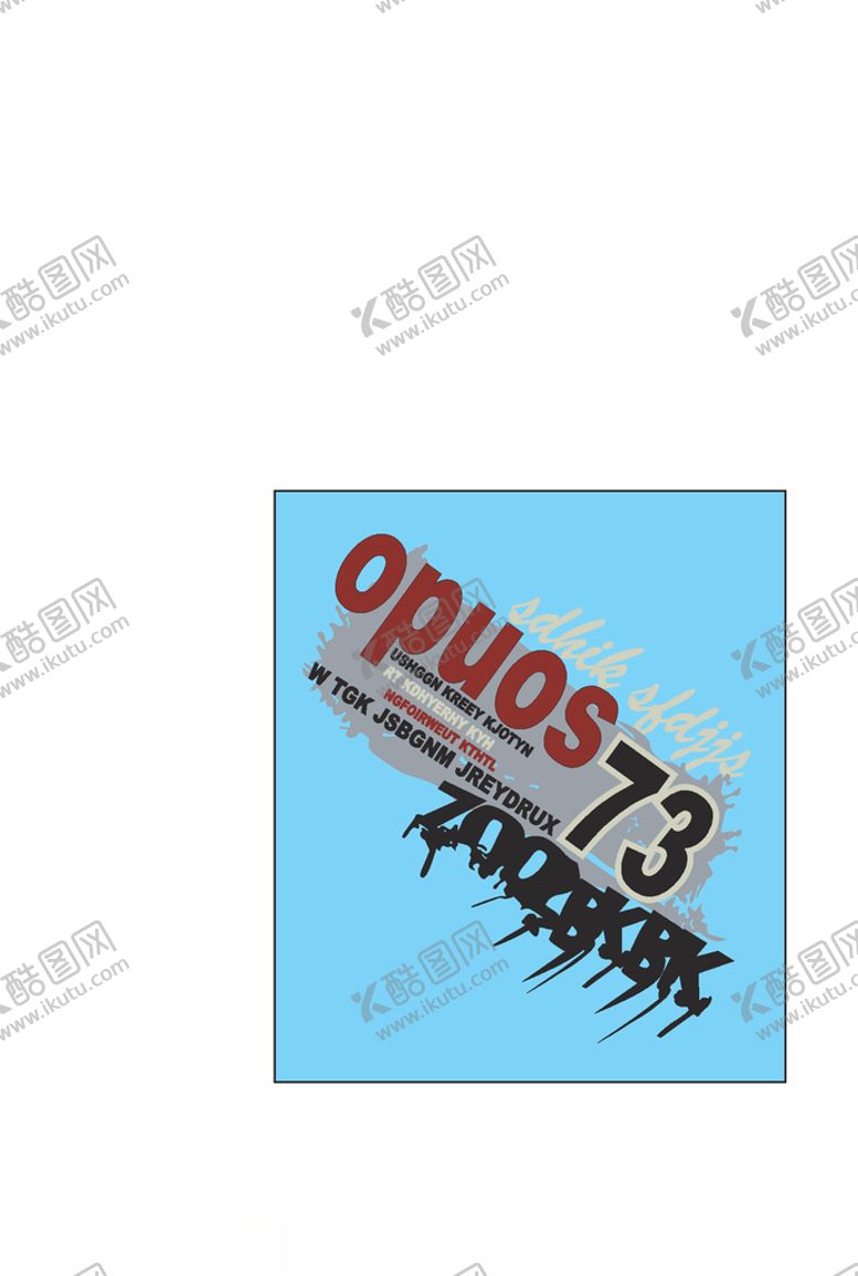 编号：10682605090211111745【酷图网】源文件下载-字母印花