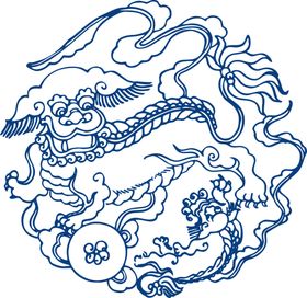 青花瓷图案中国古典桌布台布陶