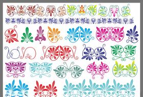 艺术线条花纹花边边框