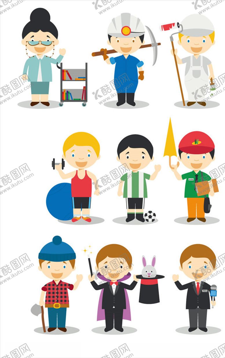 编号：31656406290531275717【酷图网】源文件下载-扁平卡通人物