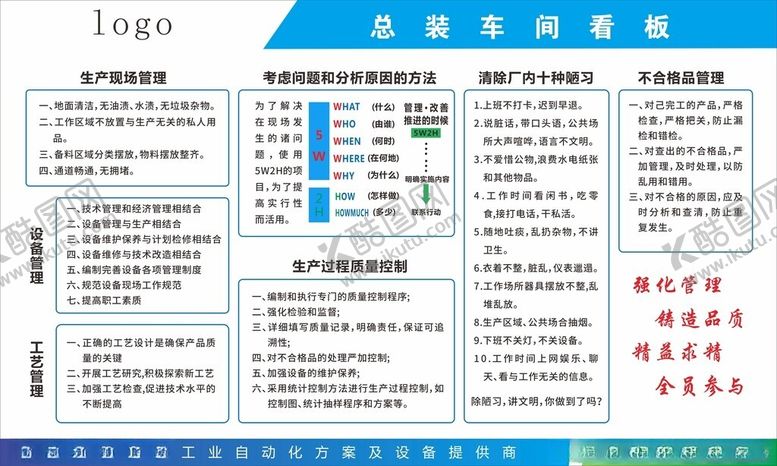 编号：13317102181238529293【酷图网】源文件下载-车间看板