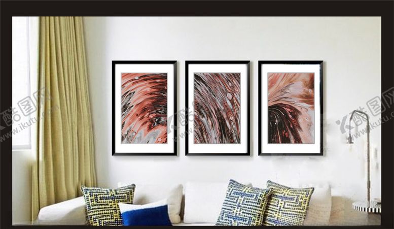 编号：42904709262045596171【酷图网】源文件下载-客厅挂画