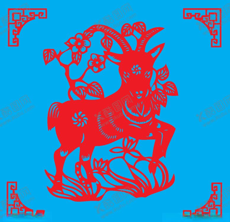 编号：65148907121721457060【酷图网】源文件下载-羊剪纸