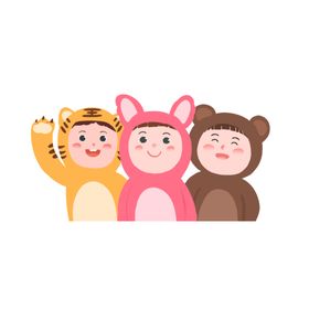 卡通人物手绘可爱男孩