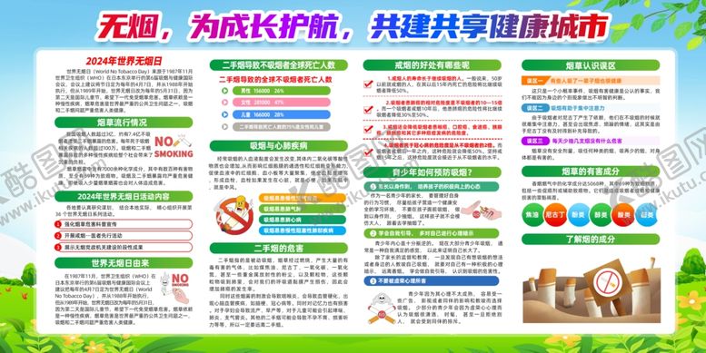 编号：68321701280546338120【酷图网】源文件下载-2024年无烟日