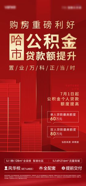 公积金政策海报