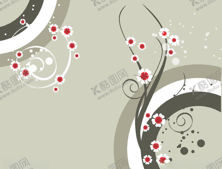 编号：94272909220643017335【酷图网】源文件下载-梅花星星点缀小碎花