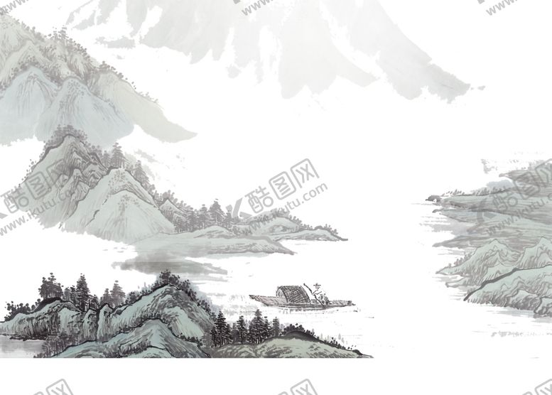编号：93243409090415549095【酷图网】源文件下载-水墨山水素材