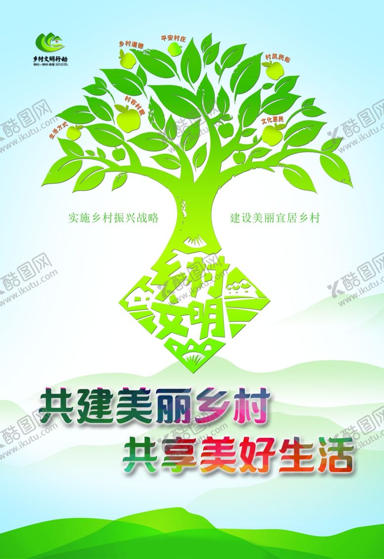 编号：70771006290511384365【酷图网】源文件下载-文明乡村美丽乡村振兴