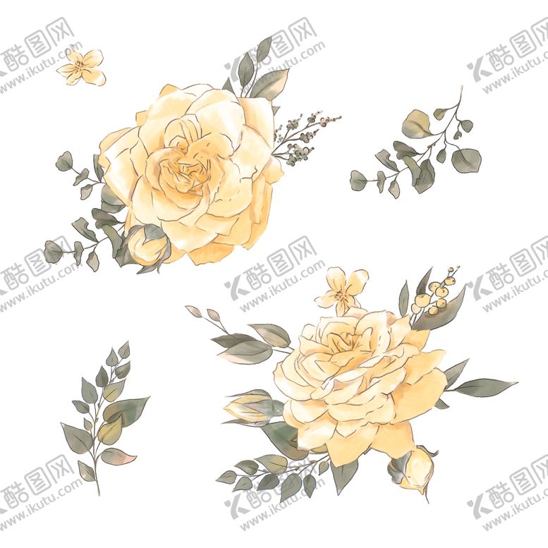 编号：53866909151639533244【酷图网】源文件下载-手绘鲜花