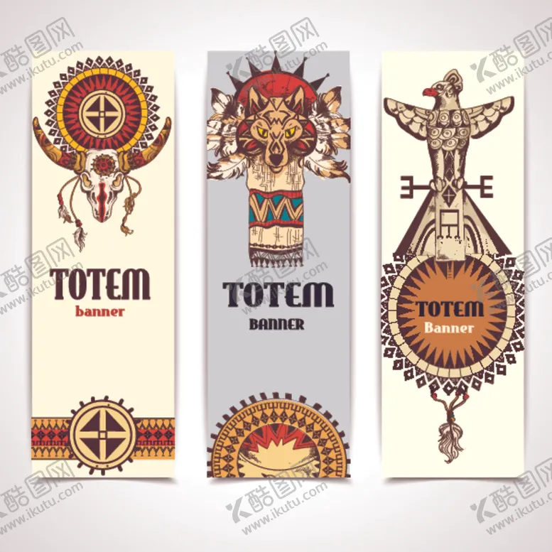 编号：37040109241002238890【酷图网】源文件下载-美国部落动物图腾