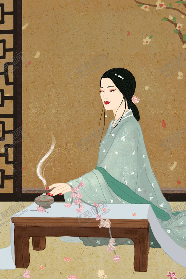 编号：30697110262031106512【酷图网】源文件下载-中国风人物插画