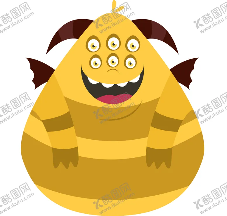 编号：85963902152254016528【酷图网】源文件下载-卡通怪物角色