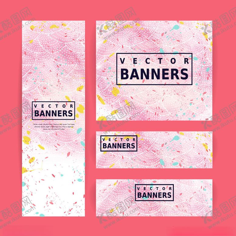 编号：19092604041812429737【酷图网】源文件下载-粉色矢量横幅模板设计