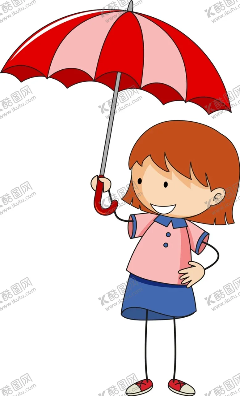 编号：44966811051038372351【酷图网】源文件下载-矢量卡通女孩