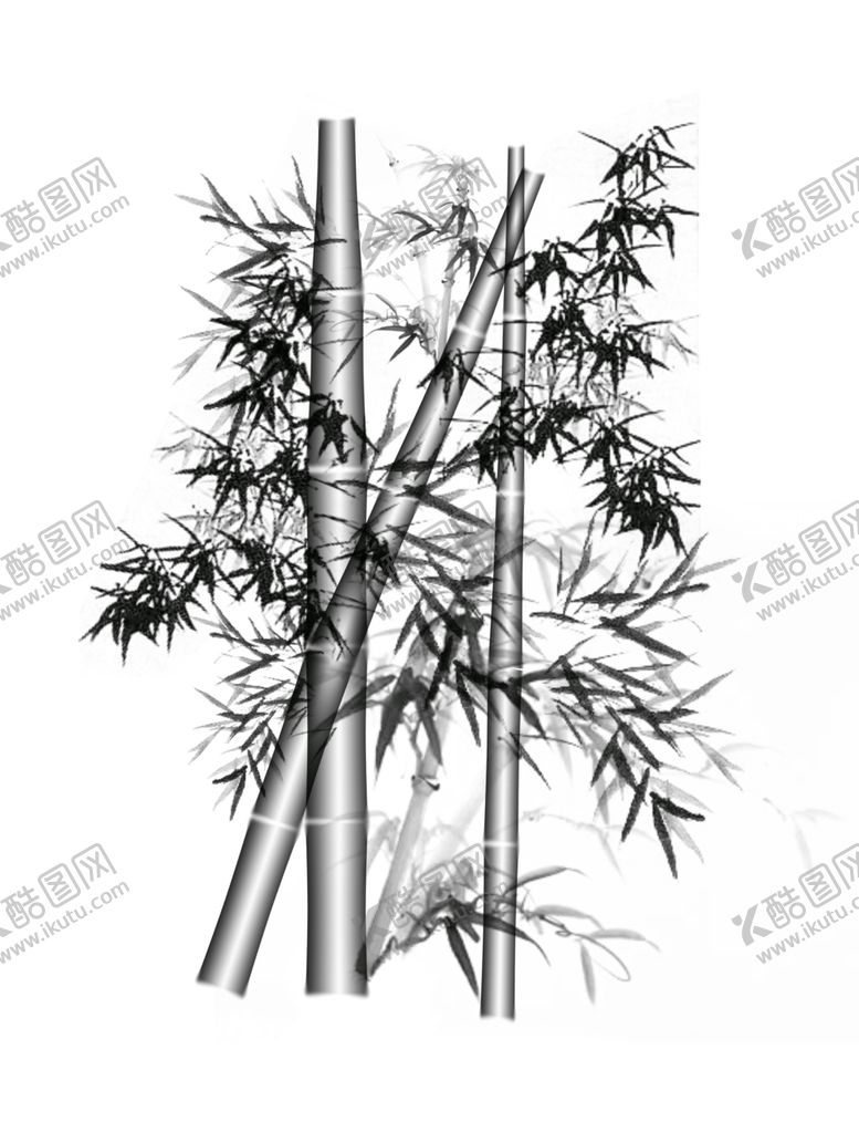 编号：16550407051828104577【酷图网】源文件下载-水墨竹子