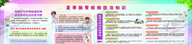编号：63519605032107186561【酷图网】源文件下载-夏季肠胃疾病防治知识