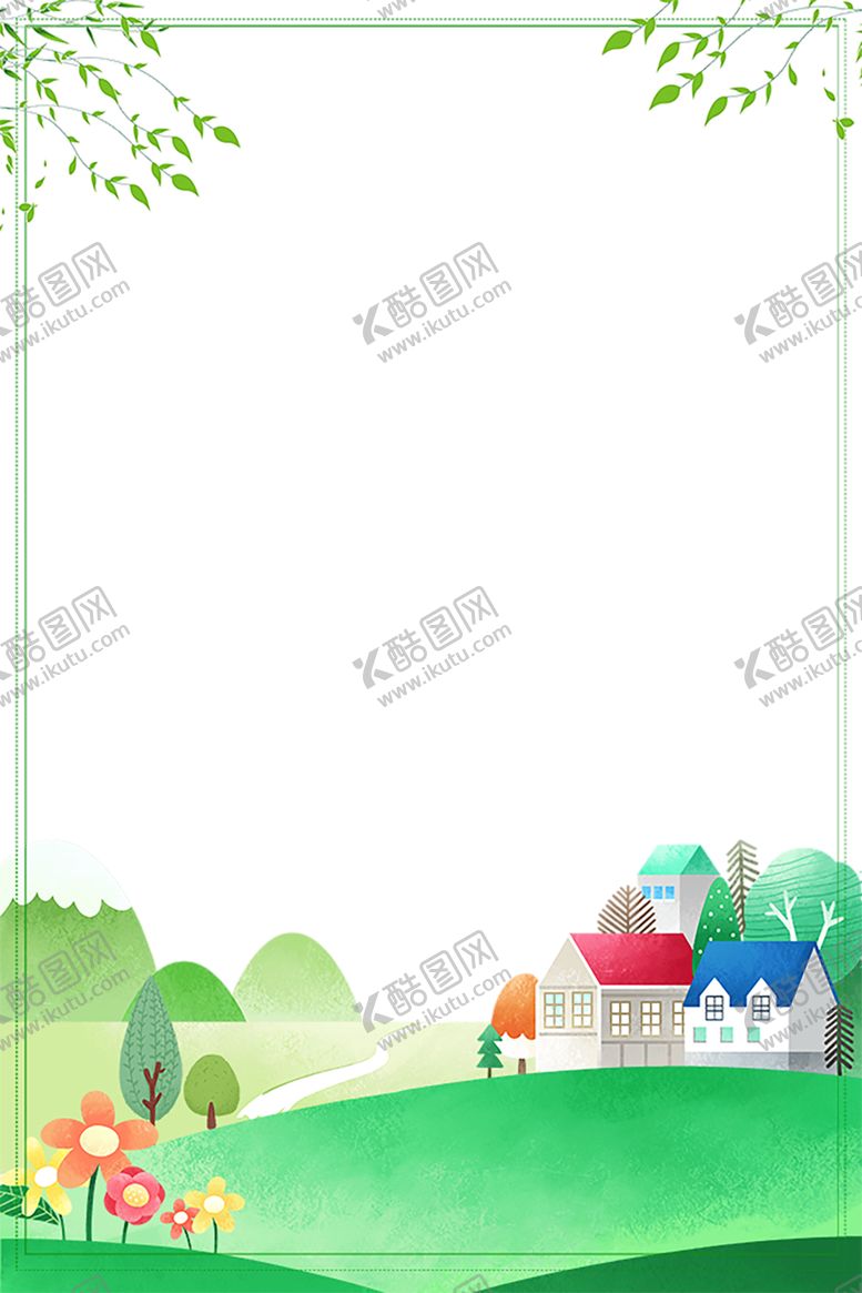 编号：67249907051402168230【酷图网】源文件下载-绿色相框