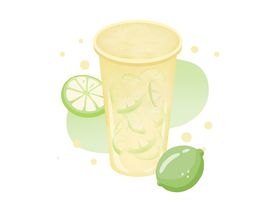 手绘奶茶