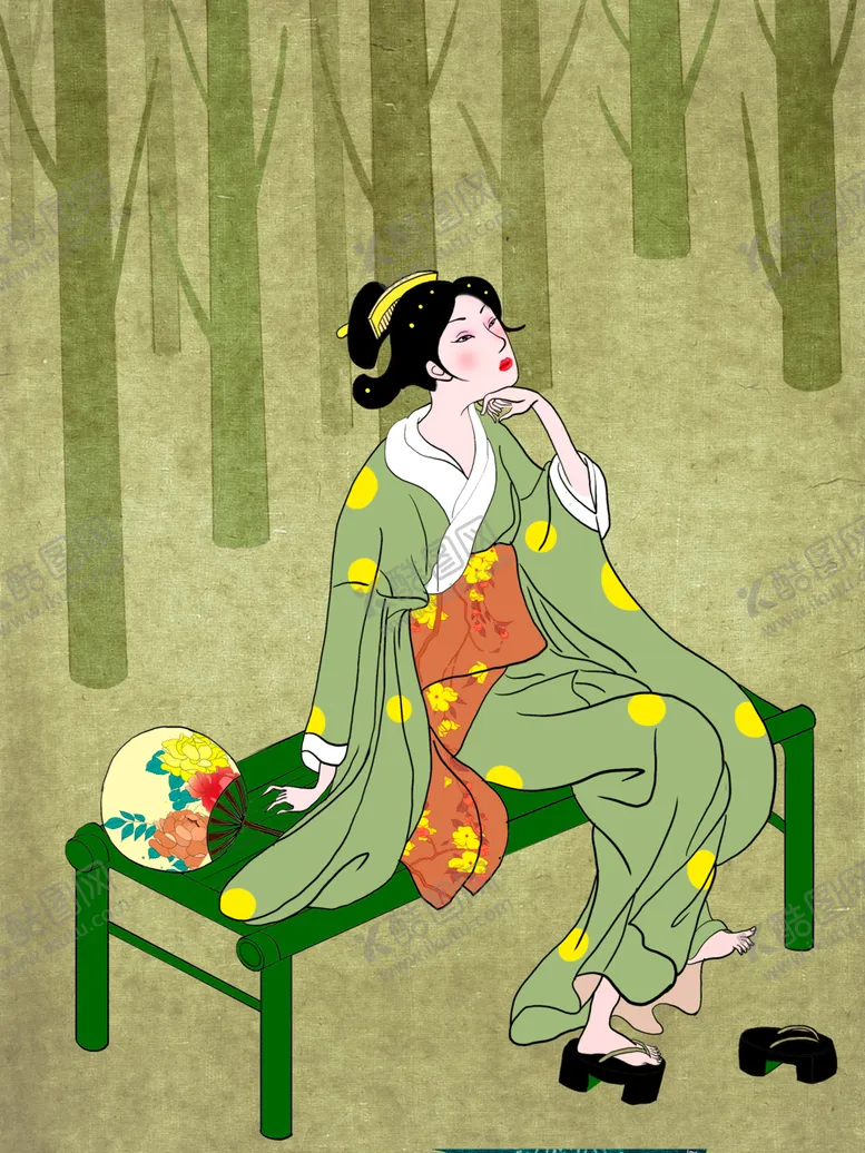 编号：68524807051816122843【酷图网】源文件下载-油画美女