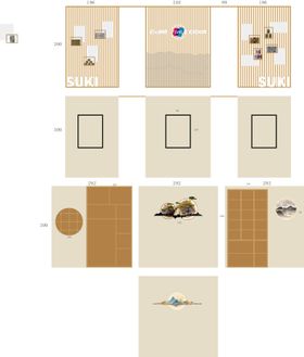 企业茶室墙面背景板形象设计