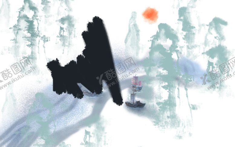 编号：14580909211140087882【酷图网】源文件下载-新中式意境山水