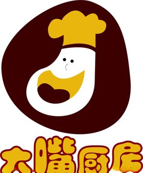 大嘴厨房logo