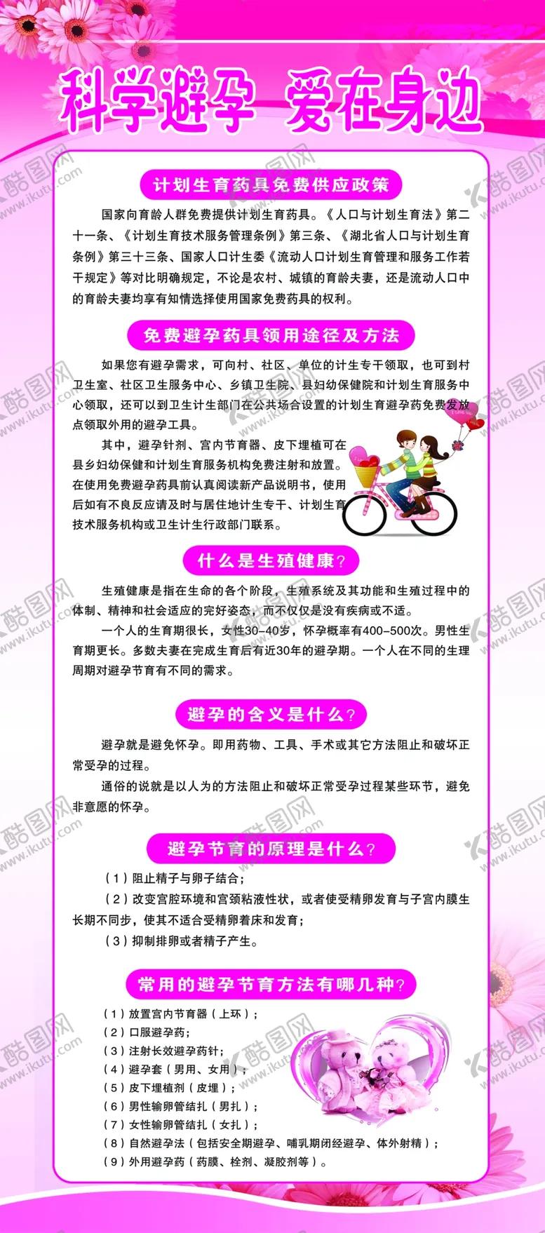 编号：87590309162126111894【酷图网】源文件下载-科学避孕爱在身边