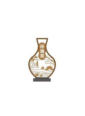 农村中式立牌