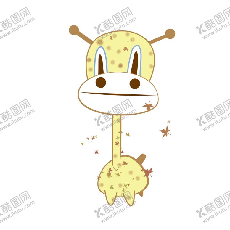 编号：62239305080506519861【酷图网】源文件下载-卡通长颈鹿