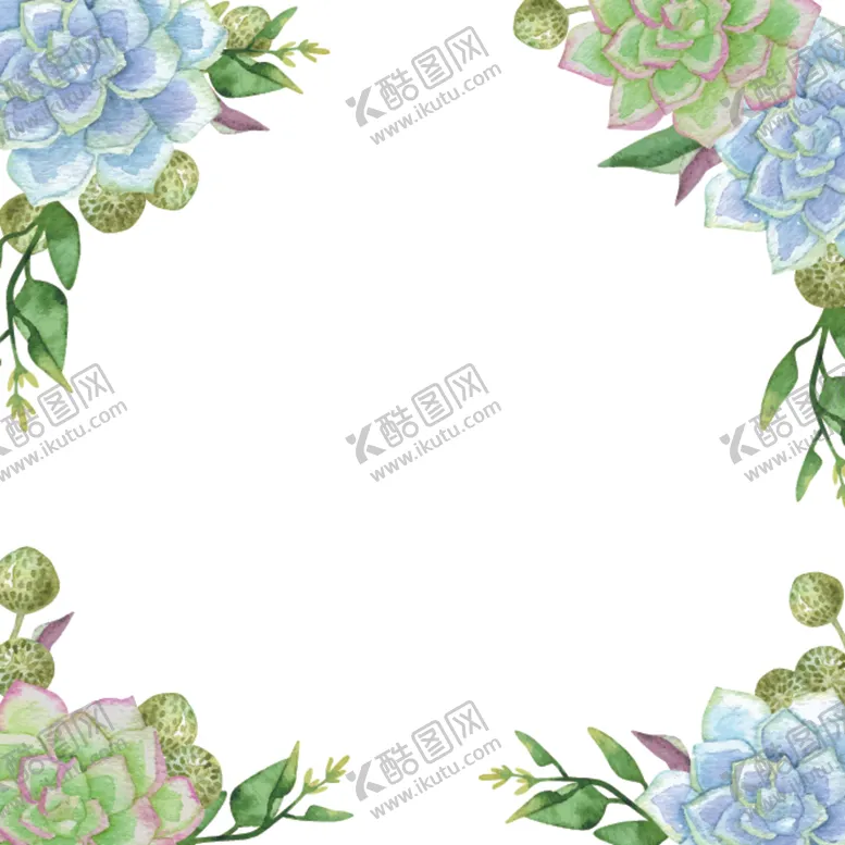 编号：42944104220543267702【酷图网】源文件下载-水彩花卉插画